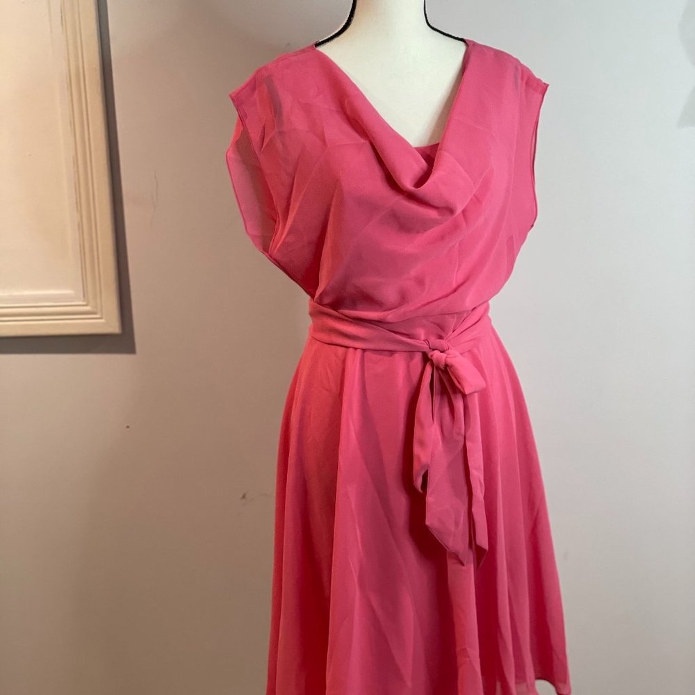 NEW SAMPLE BRIDAL DRESS AFTER SIX SIZE 6 PUNCH POLYESTER DRESS